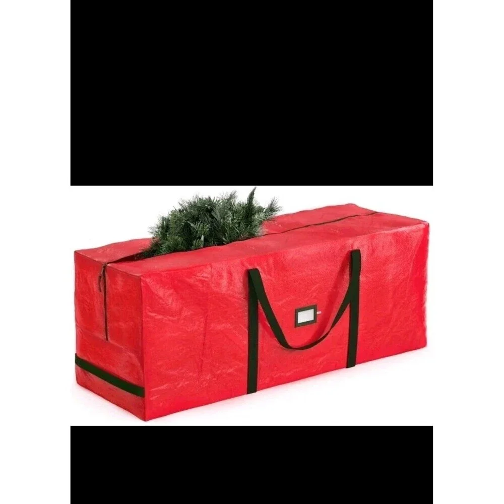 9 Ft Large Christmas Tree Storage Bag - Red - Waterproof - Durable 2176